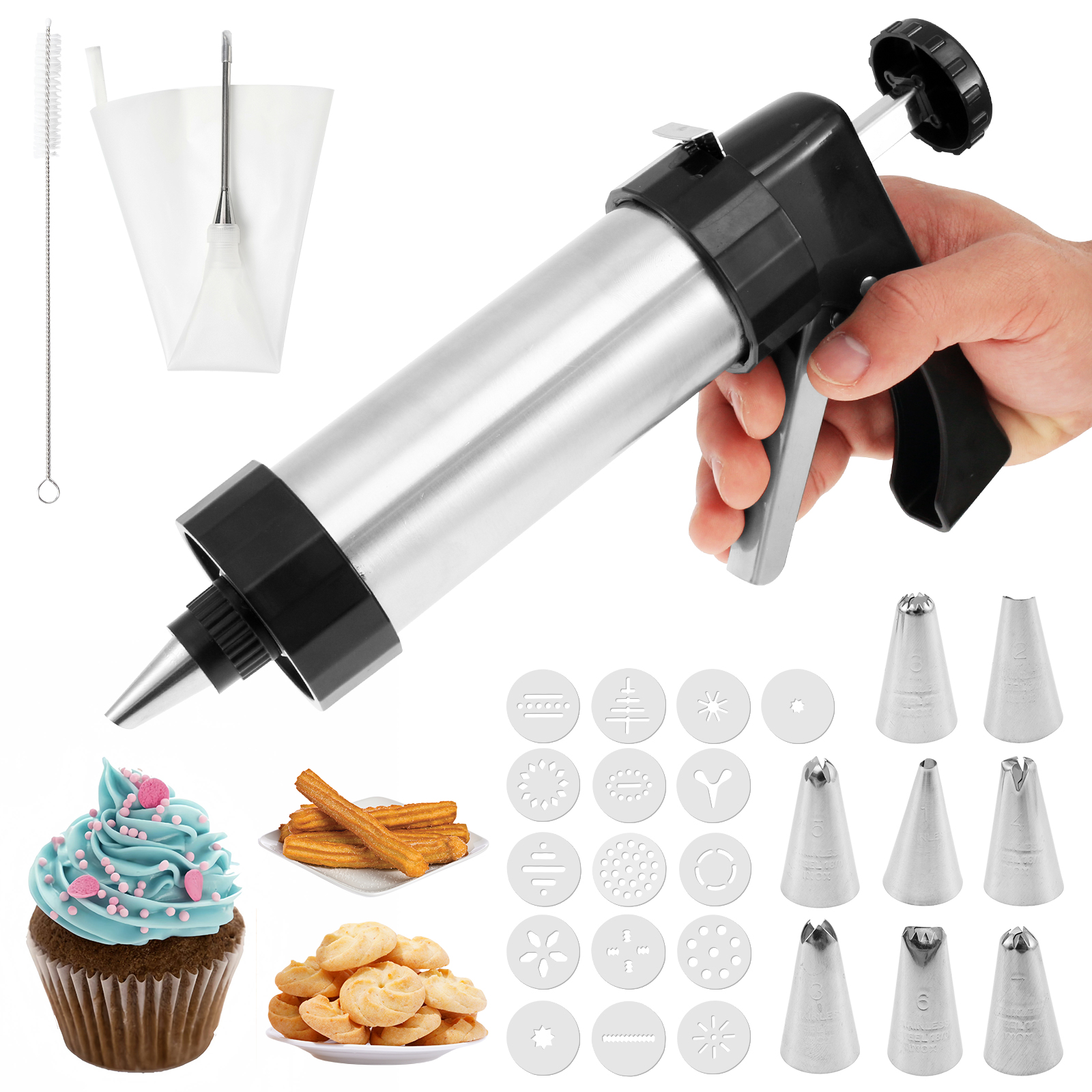 Stainless Steel Cookie Gun Chu - Churros Maker Gun incelemesi ve fiyatı
