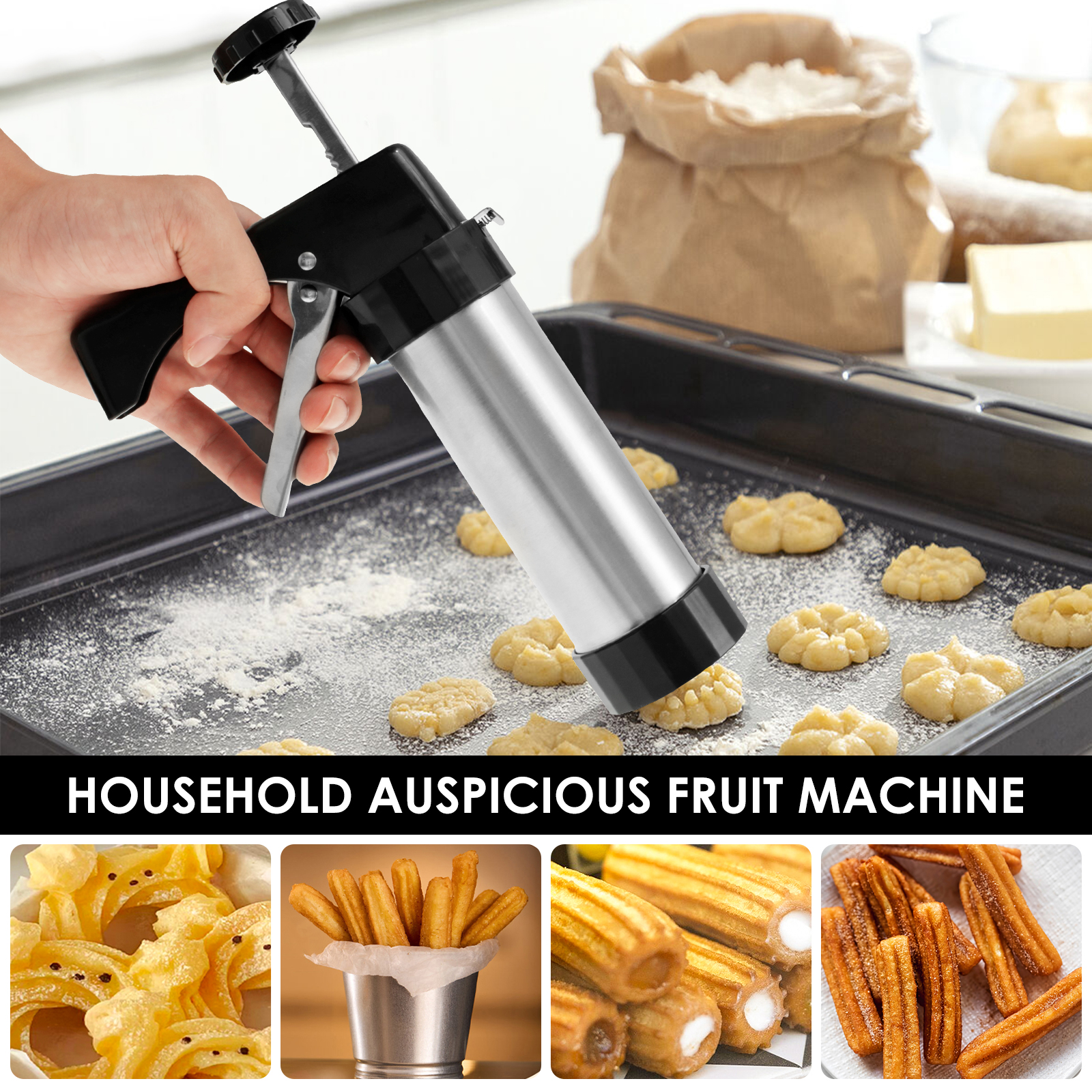 Stainless Steel Cookie Gun Chu - Churros Maker Gun incelemesi ve fiyatı