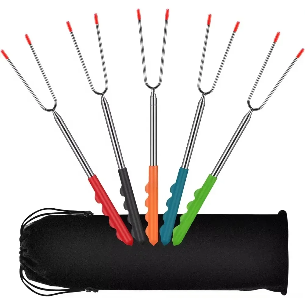 New BBQ Forks Telescopic  Barb - Corn Dog Stick incelemesi ve fiyatı