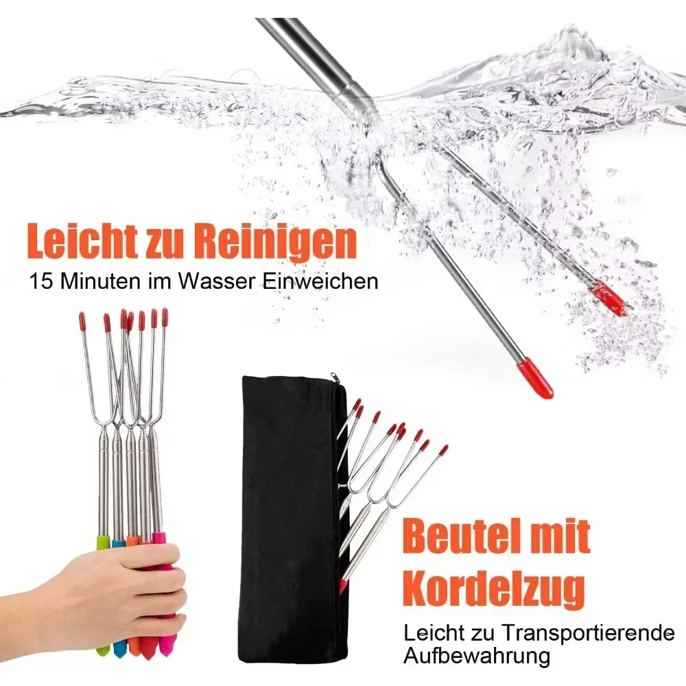 New BBQ Forks Telescopic  Barb - Corn Dog Stick incelemesi ve fiyatı