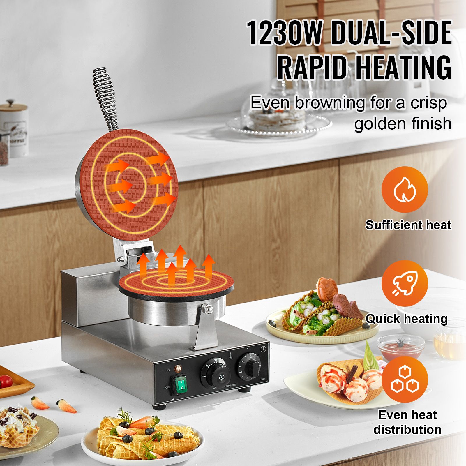 Electric Ice Cream Cone Maker, - Waffle Cone Maker incelemesi ve fiyatı