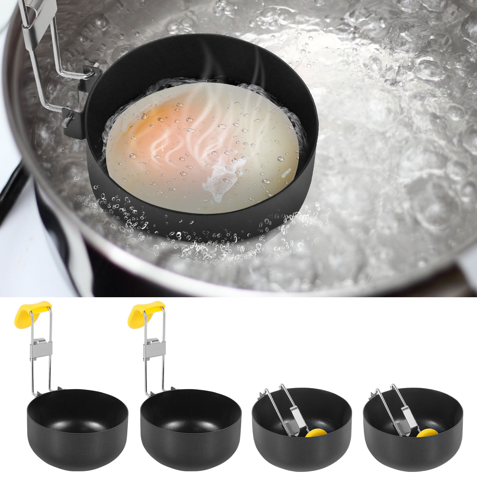 4 Pack Stainless Steel Egg Poa - Mini Pancake Griddle incelemesi ve fiyatı